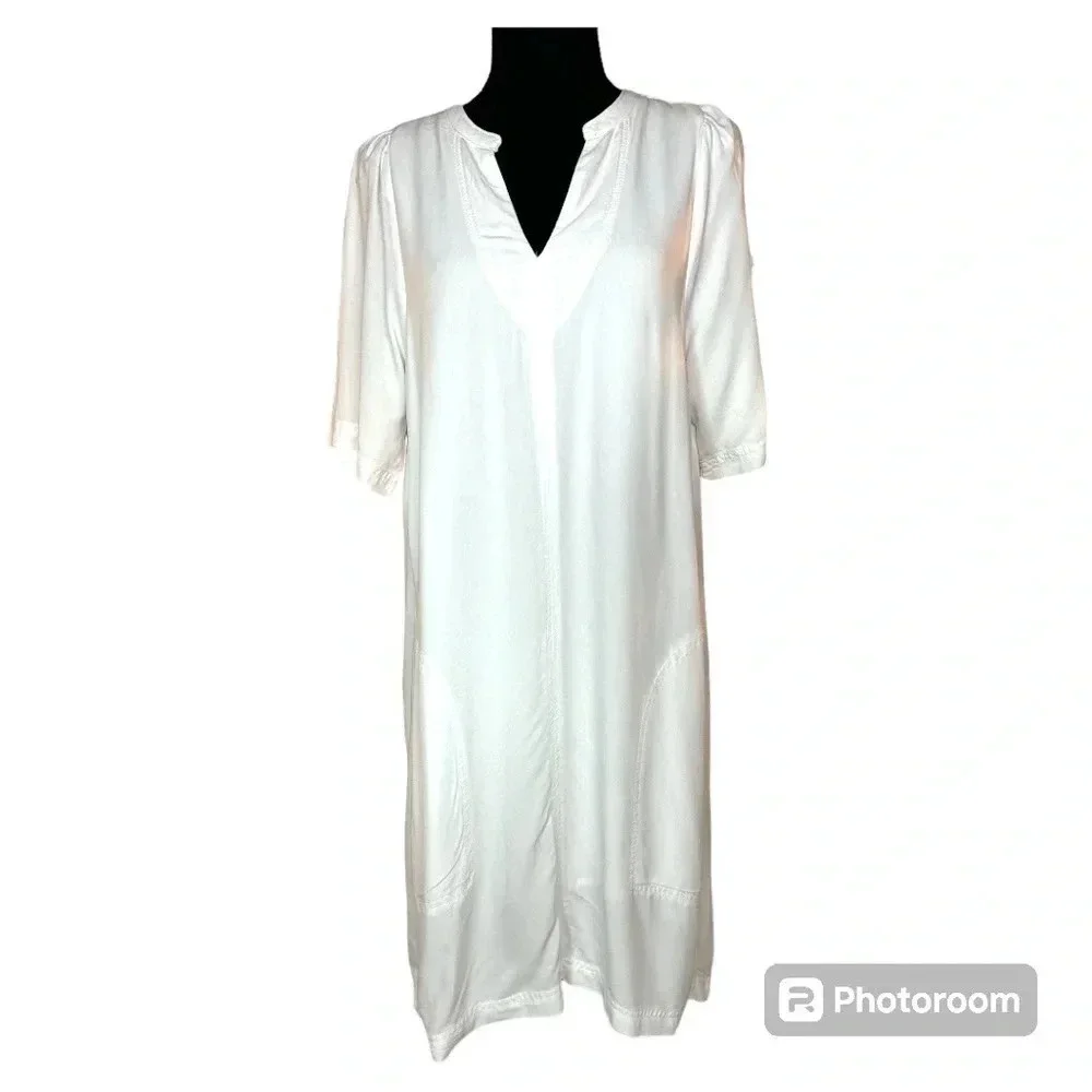 Splendid Tawny White Dress With Pockets Size Medium